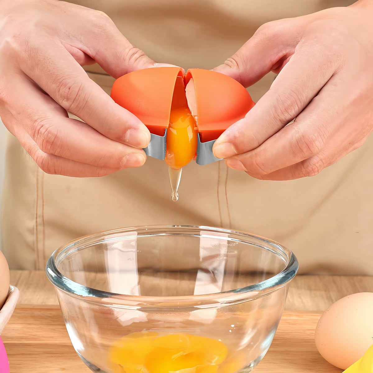 2026 Egg Shell Opener Stainless Steel Egg Cracker Tool Multifunctional Egg Opener Handheld Gadget for Easy Peeling Separating